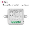 Tuya ZigBee 3.0 Smart Switch Module 10A Smart Home DIY Breaker 1 2 3 4 Gang Supports 2 Way Control Works with Alexa Google Home