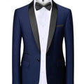 Men Formal Slim Fit Tuxedo Prom Suit Male Groom Wedding Blazers High Quality Groomsman Luxury Dress Business Banquet Party Suit