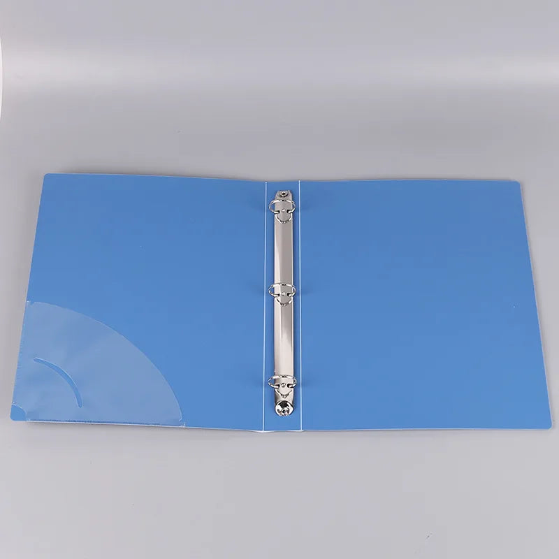 A4 Loose Leaf Binder 3 Ring Folder Transparent File Organizer Office Document Management School Storage System