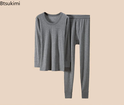 100% Pure Cotton Thermal Underwear Sets Autumn Winter | SAMAG