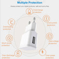 10Pcs/lot Travel Wall Charger 5V 2A Universal Phone Adapter For Samsung A10 A31 A41 A51 A71 A5 A7 2017 J3 J5 J7 2016 USB Charger