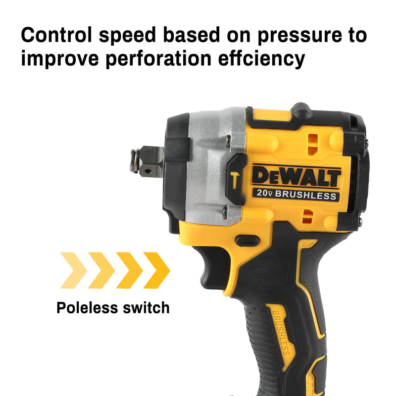 DEWALT DCF921 ATOMIC 20V MAX 1/2 - inch Cordless Impact Wrench: Variable Speed, Built - in Charging, Comes - View 4 | SAMAG