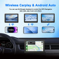 4.3" Portable Car Radio Universal Wireless CarPlay Android Auto Mirror Link Player with BT Audio AUX Stereo for Apple Android