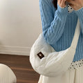 New Texture Simple Hobo Bags Women Leisure Shopping Shoulder Crossbody Bags Lightweight Large Capacity Casual  Commuter Bag