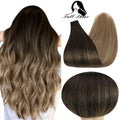 Full Shine Tape In Hair Extensions Human Hair 100% Remy Natural Human Hair Seamless Skin Weft Seamless Color Glue For Women