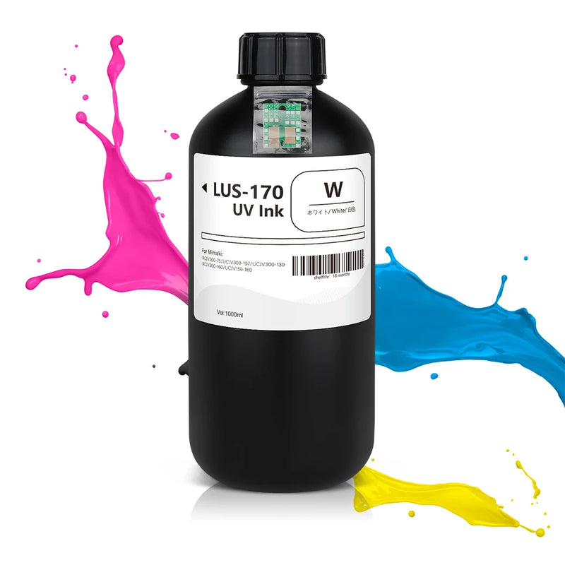 Winnerjet LUS-170 Special Ink Bottle With One Time Use Chip With UV Ink for Mimaki UCJV300-75 UCJV300-107 UCJV300-130