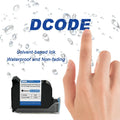 DCODE 6900 12.7mm Economy High Quality TIJ Online Handheld Inkjet Printer Cartridge Fast Drying Water-proof Solvent Black Ink