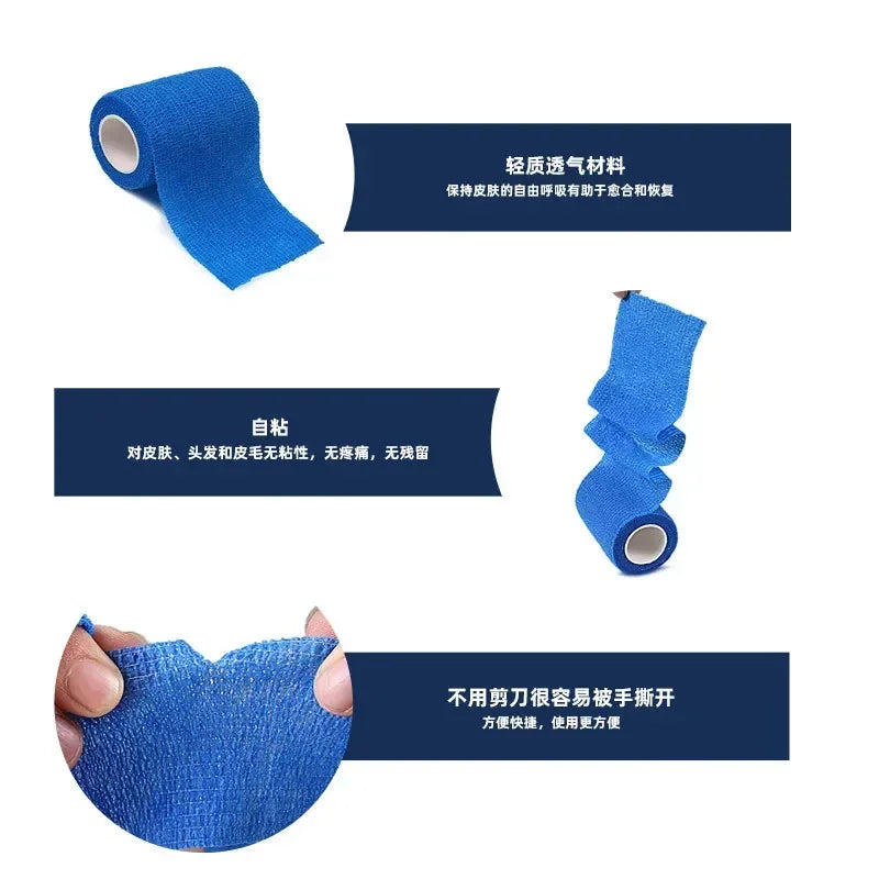 4.5M Sport Self Adhesive Elastic Bandage Wrap Tape Writing Finger Protect Cute Bandaids Survival Kit