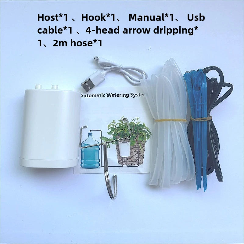 Smart Dual Pump Drip Irrigation System Automatic Watering Timer Controller For Garden Plants Flowers Greenhouse Irrigation