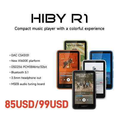 HiBy R1 HiFi Audio Music Player MP3 USB DAC WiFi | SAMAG
