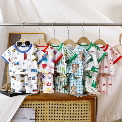 Children Clothing Set Child T - shirt Suit Summer Cotton | SAMAG