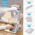 Lenovo Portable Fan 3 in1 Humidifier Air Adjustment LED Light Household USB Chargeable Air Conditioner Office Moisturizing Fan