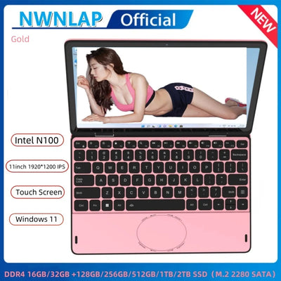 360° Touch Screen Laptop 11 inch Intel N100 CPU 16GB/32GB | SAMAG