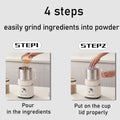 SUNATUR 500W Home Use Food Processor Multifunctional Kitchen Grinder for Coffee Spices Baby Food with Large Capacity