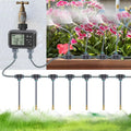 Dual Zone Independent Smart LCD Display Garden Watering Timer Atomization Spray Kit Mist Cooling System Irrigation Controller