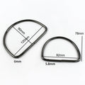 1-10Pcs D Ring Shape Metal Handles Replacement DIY Handbags Bags Purse for Making Women Bag Belt Hardware Accessories