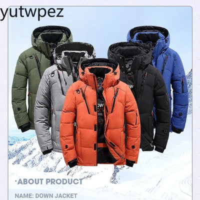 Outdoor Hiking Sports Running Down Jacket Men White Duck | SAMAG