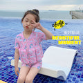 Children's Buoyancy Swimsuit Cartoon Print Swimwear Kid One-Piece Floating Rash Guards Bathing Clothes Boys Girls Swimming Suits