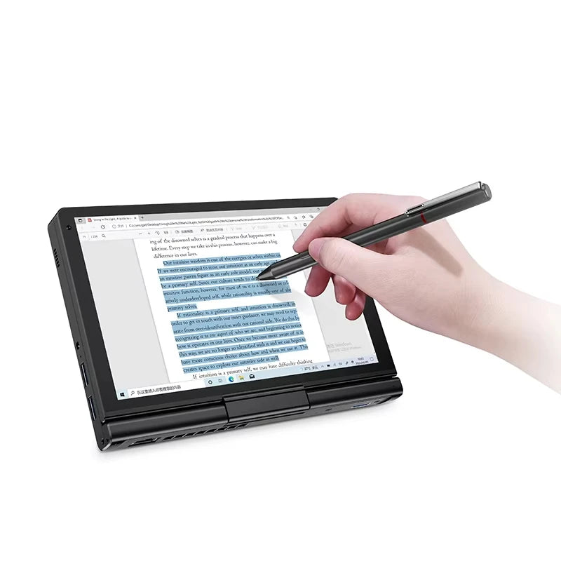 GPD Pocket 3 Mini Handheld laptop 8 Inch Intel Pentium Gold 7505 Notebook 16GB LPDDR4*3733 MHz NVMe 180°fold Business laptops