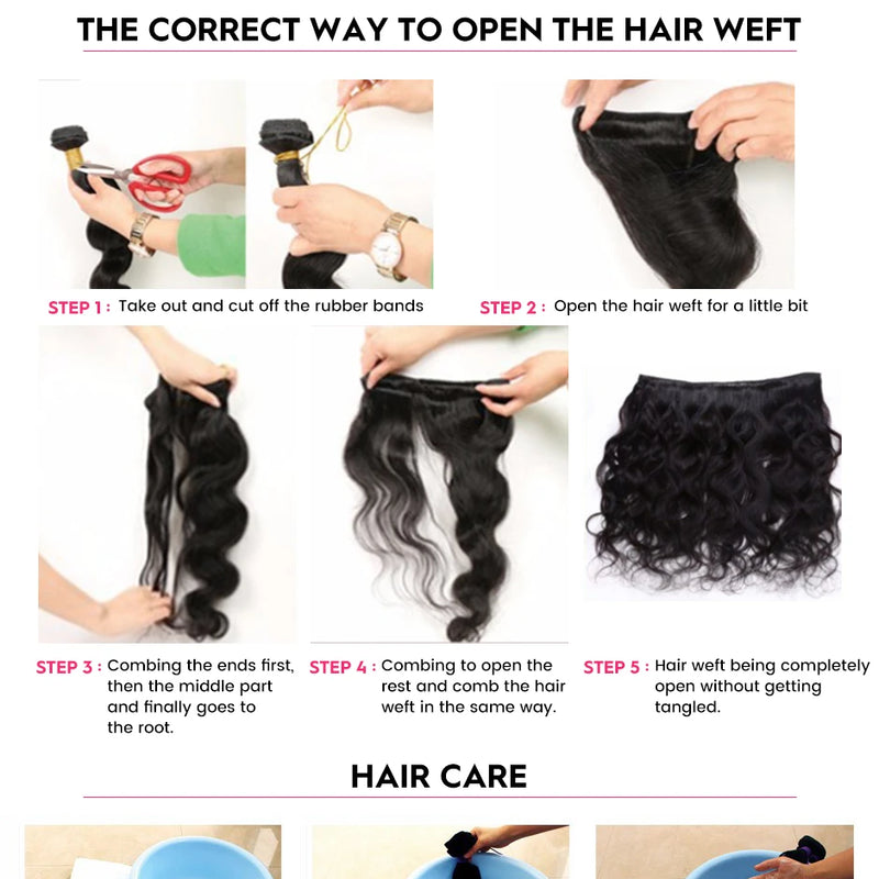 ISEE HAIR Peruvian Body Wave Human Hair Bundles100% Human Hair Extension Natural Color Can Buy 1/ 3/ 4 Bundles Thick Hair Weaves