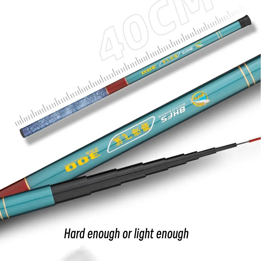 Telescopic Carbon Fiber Fishing Rod Rotating Flying Carp Feeder 1.8m/2.1m/2.4m/2.7m/3.0m/3.6m/4.5m Mini Travel Fishing Rod