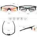 Kapvoe Red Photochromic Cycling Sunglasses for Men Blue | SAMAG