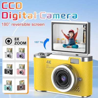 Digital Camera 8X Zoom Vintage Vlog Video Recorder 180° | SAMAG