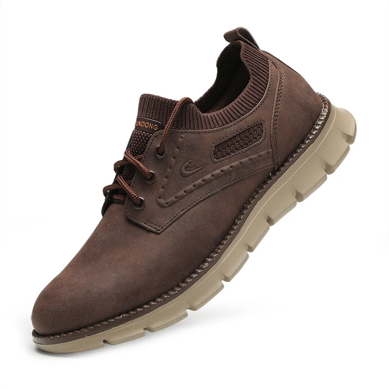 Men's British Style Oxfords Leather Casual Shoes Spring Autumn Retro Fashion Big Size 48 49 Comfortable Gentleman's Footwear