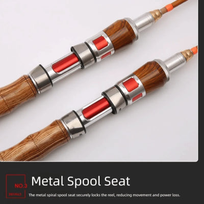 4 Sections Spinning Fishing Rod UL Power Casting 1.4m | SAMAG