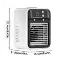 Portable Mini Air Conditioner For Dormitory Fast Cooling Ultrasonic Nano Mist LCD Display Rechargeable indoor Outdoor Cooler