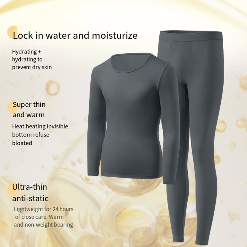1pcs Men's Ultrathin Thermal Underwear High elasticity Plus Size Constant Temperature Seamless Long Sleeve Bottoming Set