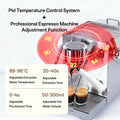 CAFOVO E120 Semi-automatic Coffee Machine ULKA Pump 9Bar OPV System Three Boiler with OLED Display for Home Cafe Espresso Maker