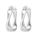 925 Sterling Silver Simple Gold U-shaped Earrings Jewelry | SAMAG