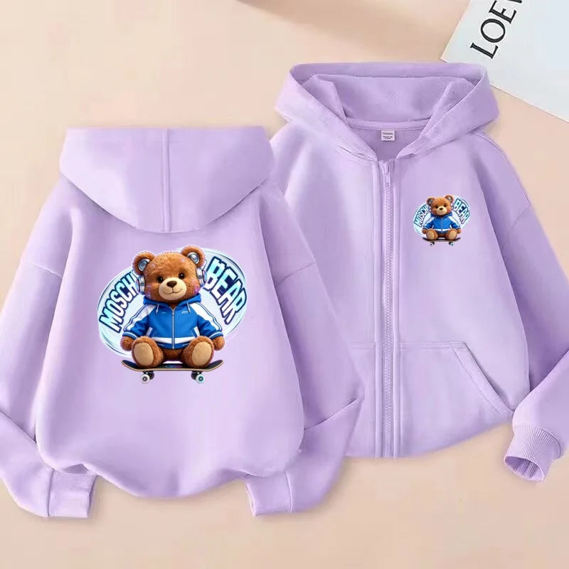 Children's Sports Jackets, Cute Animated Printed Zipper - View 12 | SAMAG