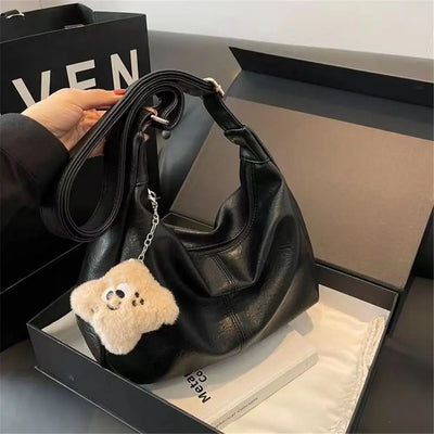 Designer Slouchy Shoulder Bag for Women PU Leather Large | SAMAG