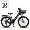 Adult E-Bike 48V 20Ah Battery 250W 70 Range Road Electric Bicycle 26-Inch Tire City Ebike，Electric Bike