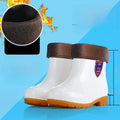 White Work Boots Waterproof Slip Resistant High And Medium Tube Food Hygiene Boots Rubber Shoes for Men Rain Boots
