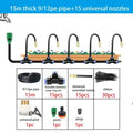 5-20M Universal Automatic Irrigation Sprinkler Kit Garden Balcony Atomization Sprinkler Watering Kits Rotating Copper Nozzle