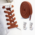No Tie Shoe Laces Elastic Laces Sneakers Tennis Lock Shoelaces Without Ties Unisex Kids Adult Flat Shoelace Shoe Accessories