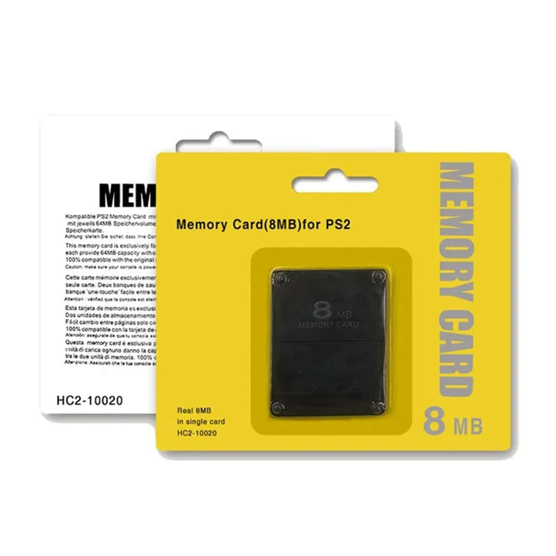 Memory Card 8M/16M/32M/64M/128M/256M for PS 2 Extended Card Save Game Data Stick Module for PS2 Console Store the Game Progress