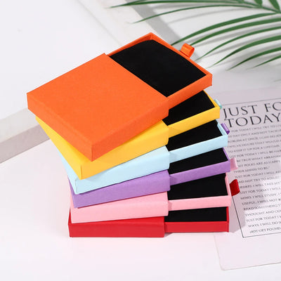 Creative Drawer Jewelry Packaging Box Necklace Rings Earing Bracelet Storage Organizer Display Stand Solid Color | SAMAG