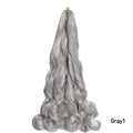 Loose Wave Braiding Hair Extensions 24" Synthetic Spiral Curls Braids Hair Pre Stretched Bouncy Braid French Curls Braiding Hair