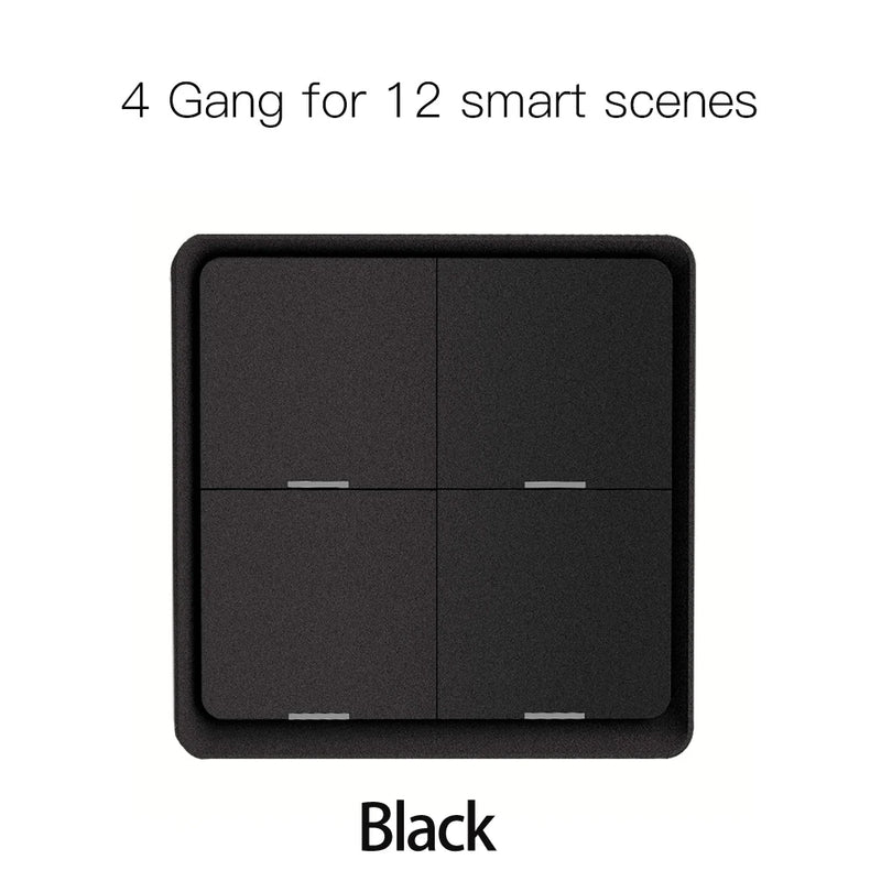 Moes ZigBee Wireless Scene Switch 12 control modes Handheld Push Button Setup Home Automation Scenario Tuya Smart Devices