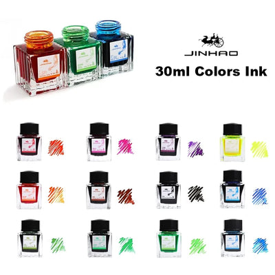 Jinhao Fountain Pen Chinese ink 30ml Color Glass Bottled | SAMAG
