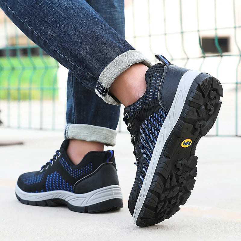 Work shoes for men, anti-shatter, anti-stab, anti-static, solid sole, all-season model