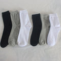 10Pairs Men's Pure Cotton Socks Autumn winter Black White | SAMAG