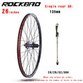 ROCKBAO Mountain Bike Wheelset 24/26/27.5/29inches Disc Brake 4Bearings 7-12speed Quick Release 29er MTB Bicycle Wheel