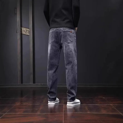 Spring Autumn Elastic Denim Jeans Men's Casual Korean | SAMAG