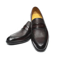 Luxury Genuine Leather Men's Penny Loafers Italian Slip-On Office Business Dress Shoes for Men Wedding Party Loafer Footwear