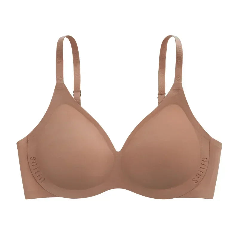 SUJIIN Seamless Bras for Women Sexy Push Up Wireless Bra Female Soft Support Bralettes V-Neck Lady Thin Comfort Bralettes MX222